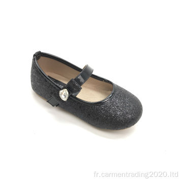 Nouvelles chaussures de dressage plates glitter pour enfants